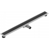 Mexen Flat MGB odpływ liniowy 100 cm, czarne szkło - 1026100-15