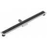 Mexen Flat MGB odpływ liniowy 100 cm, czarne szkło - 1026100-15