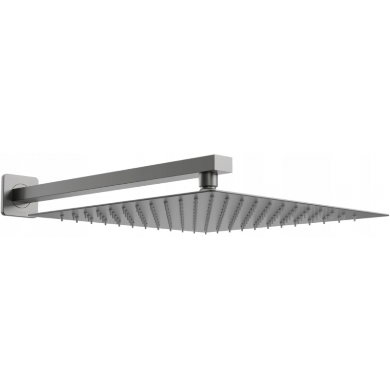 Mexen Slim deszczownica 30 x 30 cm z ramieniem prysznicowym, grafit - 79130112-66