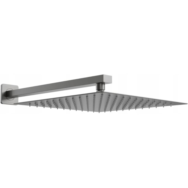 Mexen Slim deszczownica 30 x 30 cm z ramieniem prysznicowym, gun gray szczotkowany - 79130112-66