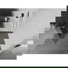 Mexen Kioto+ L ścianka prysznicowa z półką Walk-in 120 x 200 cm, prążki, czarna - 800-120-123-70-09