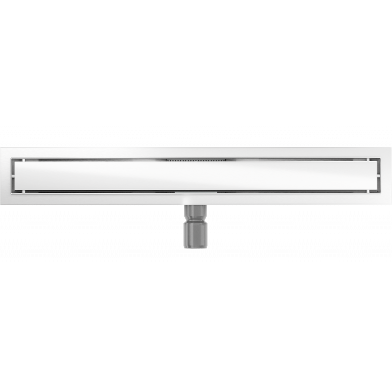 Mexen Flat MGW odpływ liniowy 50 cm, białe szkło - 1027050-15