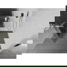 Mexen Kioto+ L ścianka prysznicowa z półką Walk-in 70 x 200 cm, prążki, gun metal - 800-070-123-95-09