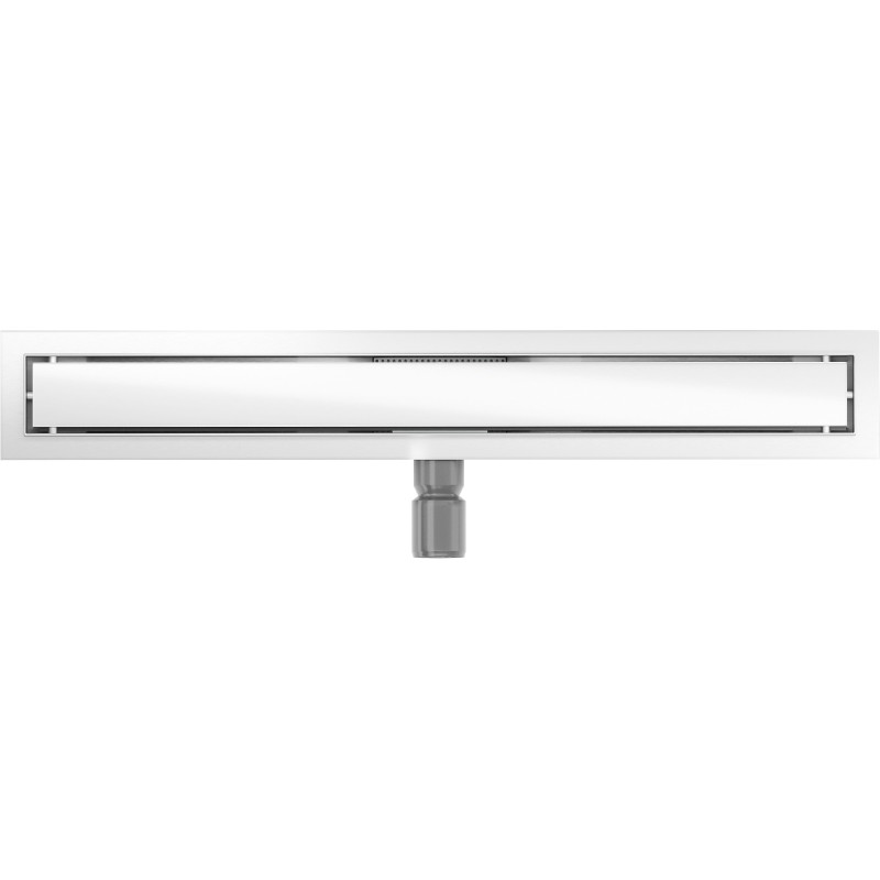 Mexen Flat MGW odpływ liniowy 70 cm, białe szkło - 1027070-15
