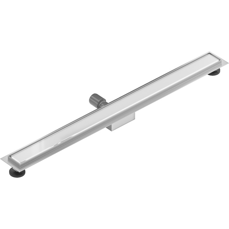 Mexen Flat MGW odpływ liniowy 80 cm, białe szkło - 1027080-15