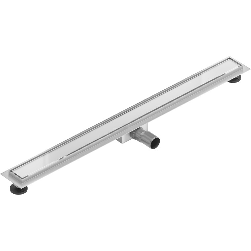 Mexen Flat MGW odpływ liniowy 90 cm, białe szkło - 1027090-15