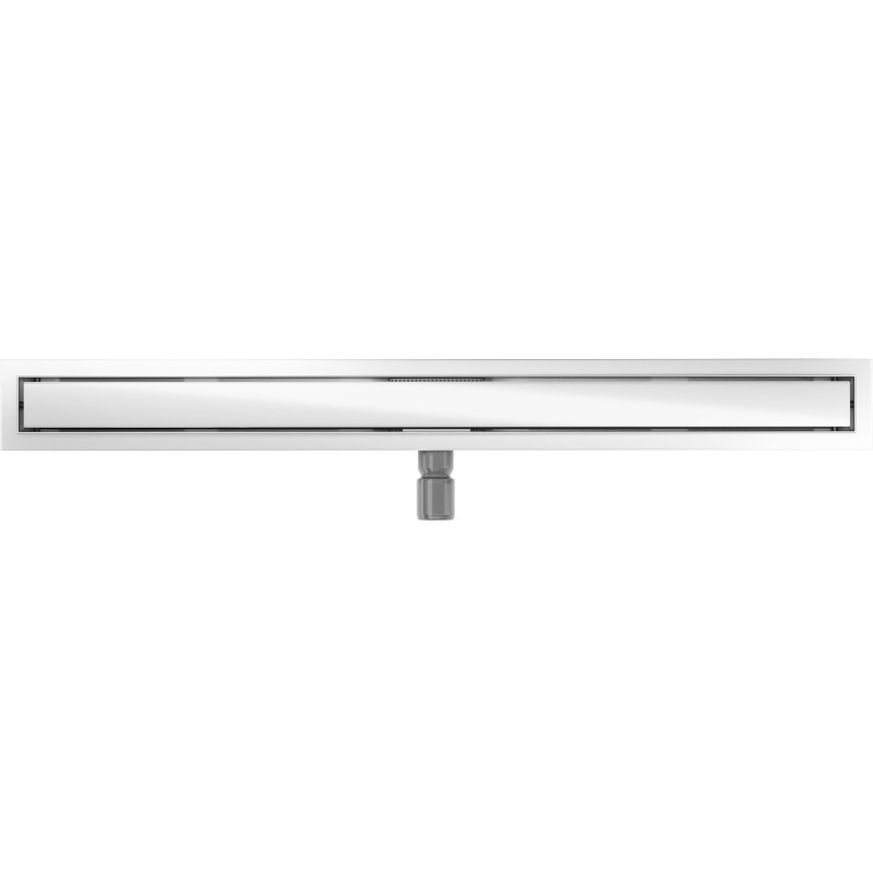 Mexen Flat MGW odpływ liniowy 90 cm, białe szkło - 1027090-15