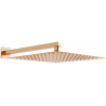 Mexen Slim deszczownica 25 x 25 cm z ramieniem prysznicowym, różowe złoto - 79125112-60