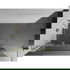Mexen Kioto+ L ścianka prysznicowa z półką Walk-in 80 x 200 cm, biały wzór, złota - 800-080-123-50-85