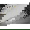Mexen Kioto+ L ścianka prysznicowa z półką Walk-in 120 x 200 cm, czarna ramka, złota - 800-120-123-50-70