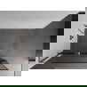 Mexen Kioto+ L ścianka prysznicowa z półką Walk-in 90 x 200 cm, czarna ramka, różowe złoto - 800-090-123-60-70