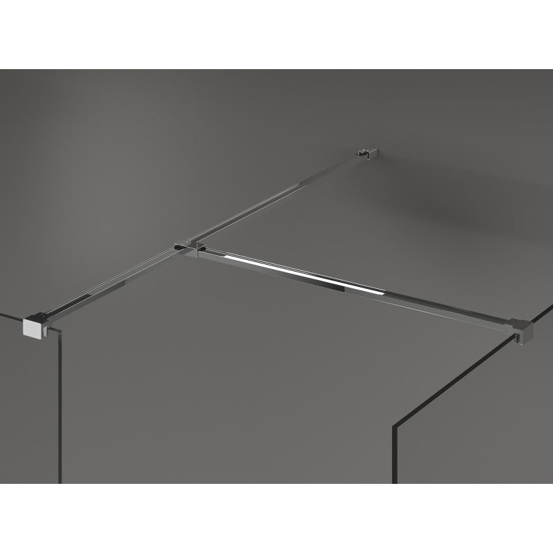 Mexen Kioto ścianka prysznicowa Walk-in 110 x 75 cm, transparent, chrom - 800-110-202-01-00-075