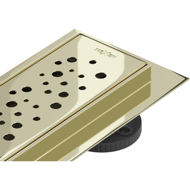 Mexen Flat M12 odpływ liniowy 90 cm, złoty - 1521090-15