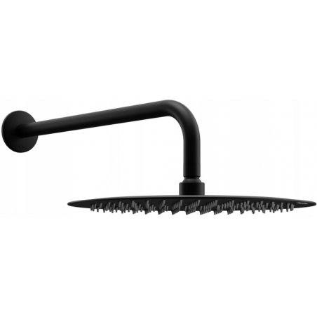 Mexen Slim deszczownica 25 cm z ramieniem prysznicowym, czarna - 79225211-70