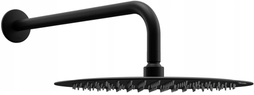Mexen Slim deszczownica 25 cm z ramieniem prysznicowym, czarna - 79225211-70