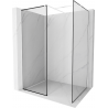 Mexen Kioto ścianka prysznicowa Walk-in 110 x 100 cm, czarna ramka, biała - 800-110-202-20-70-100