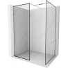 Mexen Kioto ścianka prysznicowa Walk-in 90 x 70 cm, czarna ramka, chrom - 800-090-202-01-70-070