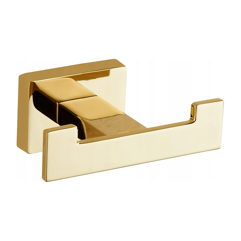 Mexen Arno podwójny haczyk na ręcznik, złoty - 7020735-50