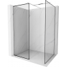 Mexen Kioto ścianka prysznicowa Walk-in 150 x 110 cm, czarna ramka, chrom - 800-150-202-01-70-110