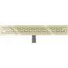 Mexen Flat M15 odpływ liniowy 70 cm, złoty - 1524070-15