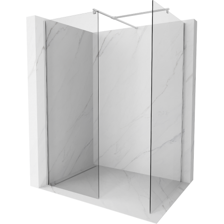 Mexen Kioto ścianka prysznicowa Walk-in 140 x 120 cm, transparent, chrom - 800-140-202-01-00-120