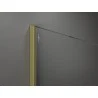 Mexen Kioto ścianka prysznicowa Walk-in 150 x 80 cm, czarna ramka, złota szczotkowana - 800-150-202-55-70-080