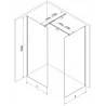 Mexen Kioto ścianka prysznicowa Walk-in 150 x 80 cm, czarna ramka, złota szczotkowana - 800-150-202-55-70-080