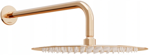 Mexen Slim deszczownica 30 cm z ramieniem prysznicowym, różowe złoto - 79230211-60