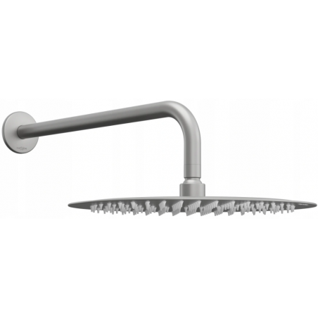 Mexen Slim deszczownica 30 cm z ramieniem prysznicowym, gun gray szczotkowany - 79230211-66
