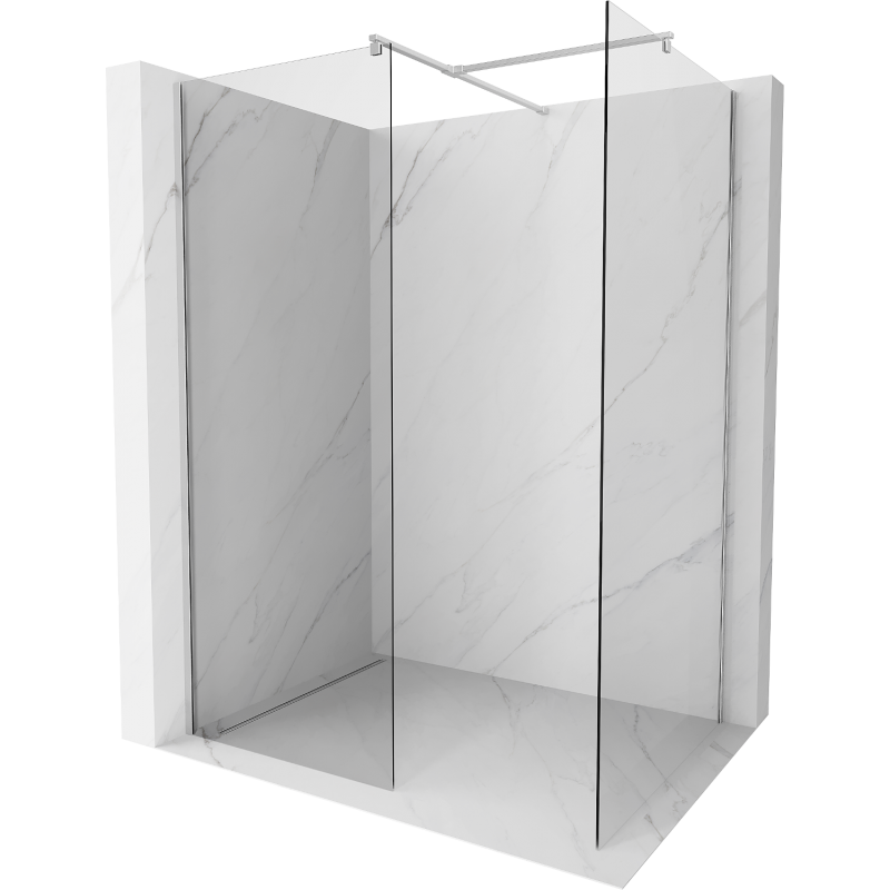 Mexen Kioto ścianka prysznicowa Walk-in 180 x 105 cm, transparent, chrom - 800-180-202-01-00-105