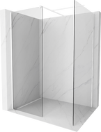Mexen Kioto ścianka prysznicowa Walk-in 100 x 70 cm, transparent, biała - 800-100-202-20-00-070