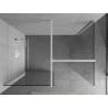 Mexen Kioto ścianka prysznicowa Walk-in 130 x 75 cm, transparent, biała - 800-130-202-20-00-075