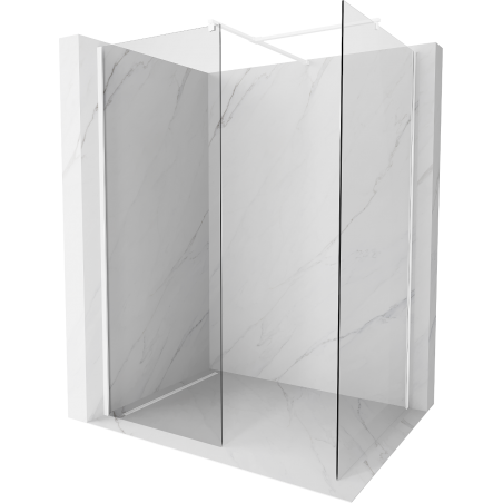 Mexen Kioto ścianka prysznicowa Walk-in 140 x 100 cm, transparent, biała - 800-140-202-20-00-100