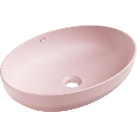 Mexen Cornelia umywalka nablatowa 50 x 37 cm, różowa mat - 21885044
