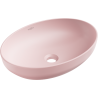 Mexen Cornelia umywalka nablatowa 50 x 37 cm, różowa mat - 21885044