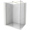 Mexen Kioto ścianka prysznicowa Walk-in 120 x 80 cm, transparent, złota - 800-120-202-50-00-080
