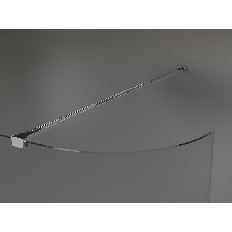 Mexen Kioto-R ścianka prysznicowa zaokrąglona Walk-in 160 x 200 cm, transparent 8 mm, chrom - 800-160-101-01-06