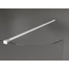 Mexen Kioto-R ścianka prysznicowa zaokrąglona Walk-in 130 x 200 cm, transparent 8 mm, biała - 800-130-101-20-06