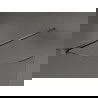 Mexen Kioto-R ścianka prysznicowa zaokrąglona Walk-in 110 x 200 cm, transparent 8 mm, gun gray szczotkowany - 800-110-101-66-06