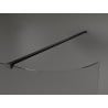 Mexen Kioto-R ścianka prysznicowa zaokrąglona Walk-in 90 x 200 cm, transparent 8 mm, czarna - 800-090-101-70-06