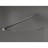 Mexen Kioto-R ścianka prysznicowa zaokrąglona Walk-in 120 x 200 cm, transparent 8 mm, gun metal - 800-120-101-95-06