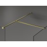 Mexen Kioto ścianka prysznicowa Walk-in 150 x 75 cm, transparent, złota szczotkowana - 800-150-202-55-00-075
