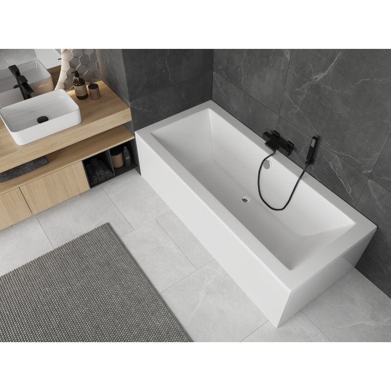 Mexen Cube wanna prostokątna 180 x 80 cm z obudową, biała - 55051808000X