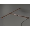 Mexen Kioto ścianka prysznicowa Walk-in 120 x 75 cm, transparent, różowe złoto - 800-120-202-60-00-075