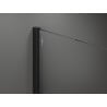 Mexen Kioto ścianka prysznicowa Walk-in 140 x 200 cm, transparent/szron 8 mm, czarna - 800-140-101-70-35