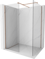 Mexen Kioto ścianka prysznicowa Walk-in 150 x 120 cm, transparent, różowe złoto - 800-150-202-60-00-120