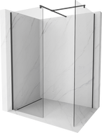 Mexen Kioto ścianka prysznicowa Walk-in 100 x 100 cm, transparent, czarna - 800-100-202-70-00-100