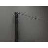 Mexen Kioto ścianka prysznicowa Walk-in 120 x 75 cm, transparent, czarna - 800-120-202-70-00-075