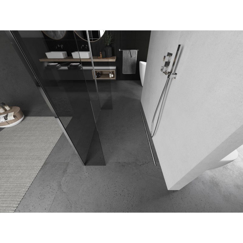 Mexen Kioto ścianka prysznicowa wolnostojąca 90 x 30 x 30 cm, transparent, chrom - 800-090-030-222-01-00-030