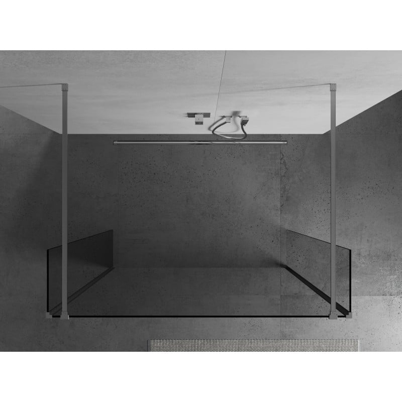 Mexen Kioto ścianka prysznicowa wolnostojąca 95 x 30 x 30 cm, transparent, chrom - 800-095-030-222-01-00-030